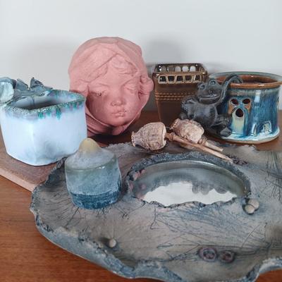 LOT 110: Collection of Pottery Art