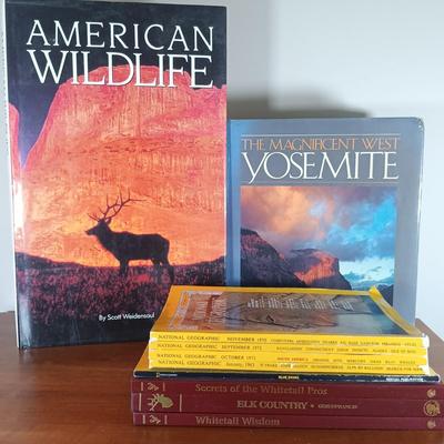 LOT 112: Collection of Vintage National Geographic Magazines and Books on the American Wilderness