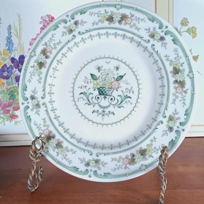 LOT 113: Royal Doulton Provencal Plate, Limoges Blue Floral Plate, Limoges Apple Plate & More