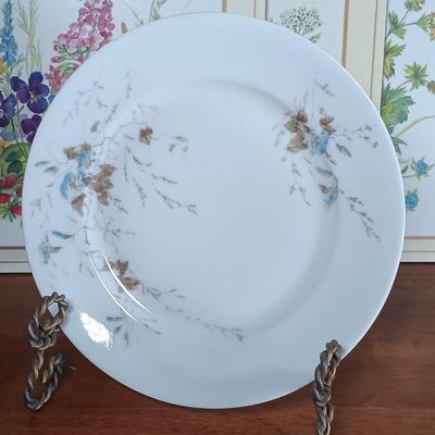 LOT 113: Royal Doulton Provencal Plate, Limoges Blue Floral Plate, Limoges Apple Plate & More