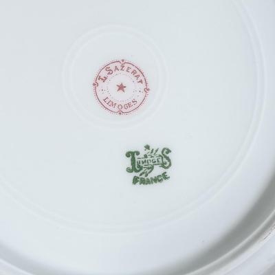 LOT 113: Royal Doulton Provencal Plate, Limoges Blue Floral Plate, Limoges Apple Plate & More