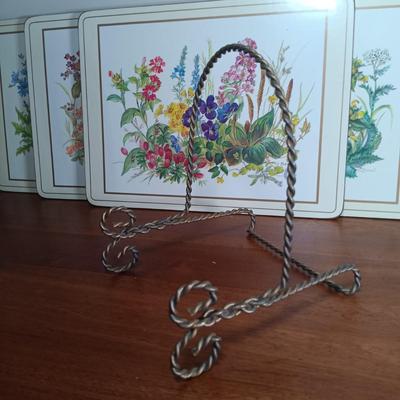 LOT 113: Royal Doulton Provencal Plate, Limoges Blue Floral Plate, Limoges Apple Plate & More