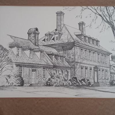 LOT 114: Bookend Lamp, Charles H. Overly Studio Framed Print, Tree Bark Basket, Cow Creamer & More