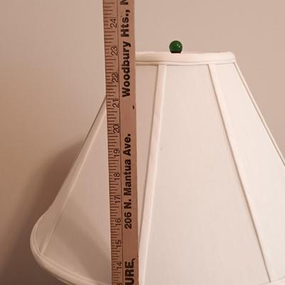 LOT 115: S. Bent & Bros. Rocking Chair, Side Table & Pottery Lamp