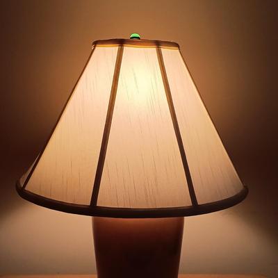 LOT 115: S. Bent & Bros. Rocking Chair, Side Table & Pottery Lamp