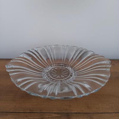 LOT 118: Lustreware Tulip Bowl, Fluted Hobnail Vase, Argentosc Swarovski Crystal Floral Picture Frame & More