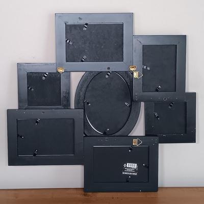 LOT 119: Home Decor Collection- Collage Picture Frame, Throw Pillows, Bud Vase & More