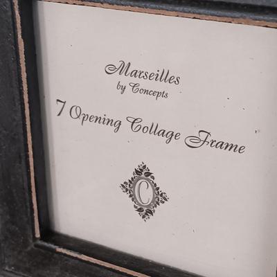 LOT 119: Home Decor Collection- Collage Picture Frame, Throw Pillows, Bud Vase & More