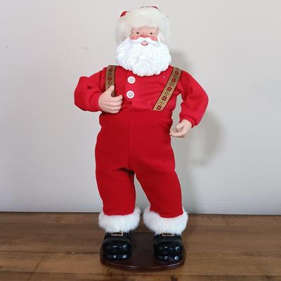 LOT 120: Dancing Santa, Small Light-Up Bear, Dept 55 Dicken's Village Mill & More