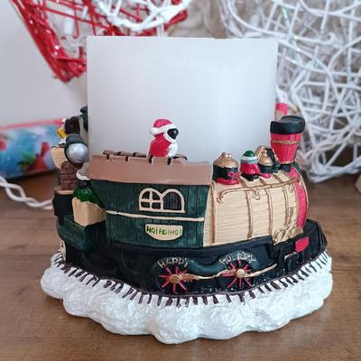 LOT 120: Dancing Santa, Small Light-Up Bear, Dept 55 Dicken's Village Mill & More