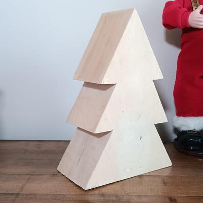 LOT 120: Dancing Santa, Small Light-Up Bear, Dept 55 Dicken's Village Mill & More