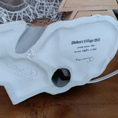 LOT 120: Dancing Santa, Small Light-Up Bear, Dept 55 Dicken's Village Mill & More