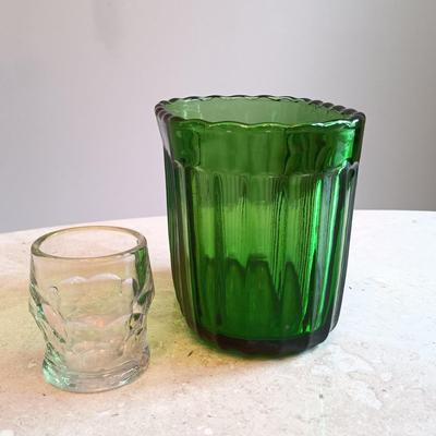 LOT 126: Brass Door Knocker, Tile and Wood Key Holder, Glass Art Bottle & More