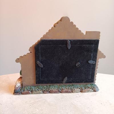 LOT 126: Brass Door Knocker, Tile and Wood Key Holder, Glass Art Bottle & More