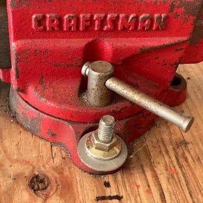 LOT 136: Craftsman Anvil Style Bench Vise