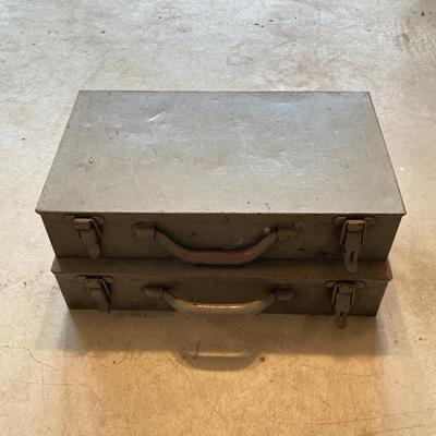 LOT 138: Hilti Fastening Systems DX-400 Tool with Metal Storage Box and Two Metal Boxes of Hardware