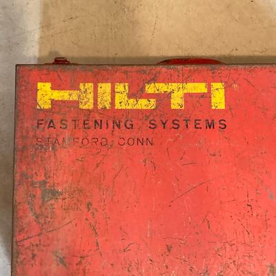 LOT 138: Hilti Fastening Systems DX-400 Tool with Metal Storage Box and Two Metal Boxes of Hardware