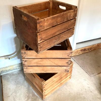 LOT 140: Three Wooden Crates - Donato Bros. Landisville, N.J. 1955 and More
