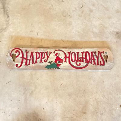 LOT 144: Collection of Christmas / Holiday Decor - Camo Snowman, Mooseltoe Season, Fishing Bear, Lighted Wreath, Nativity Scene and More