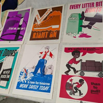 Lot of 6 National Safety Posters #8