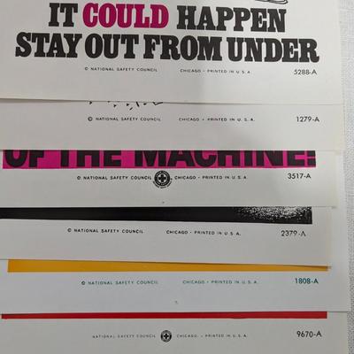 Lot of 6 National Safety Posters #9