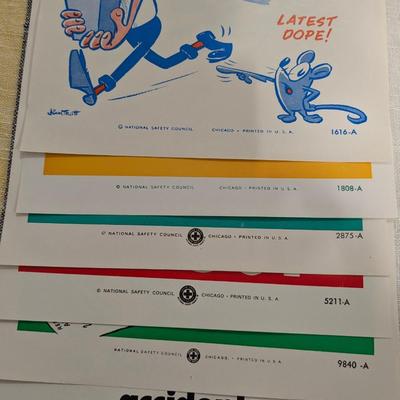Lot of 6 National Safety Posters #10