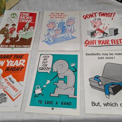Lot of 6 National Safety Posters #11