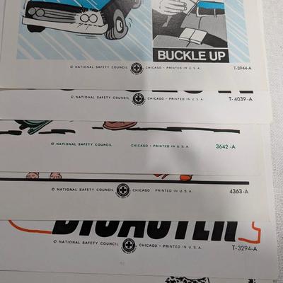 Lot of 6 National Safety Posters #14