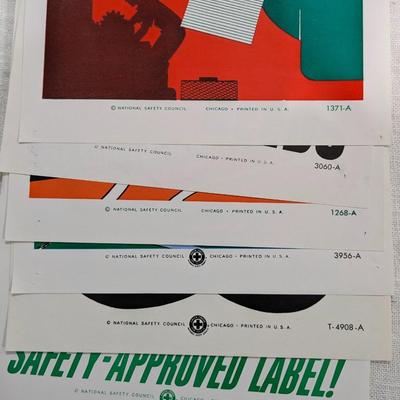 Lot of 6 National Safety Posters #15