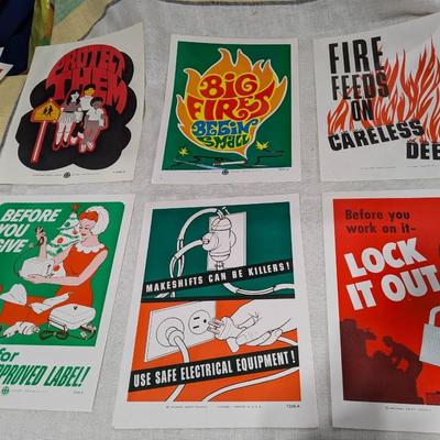 Lot of 6 National Safety Posters #15