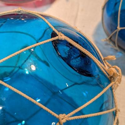 Collection of 4 Glass Blown Balls
