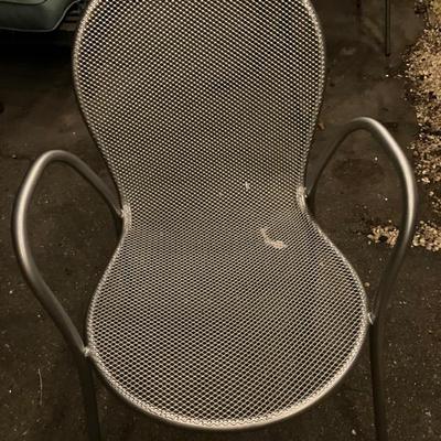 Two Designer Italian Aluminum Chairs