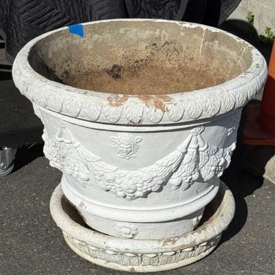 Sale Photo Thumbnail #114: We have two of these Large impressive Concrete Planters