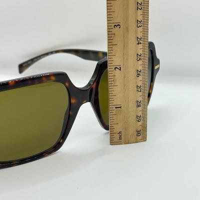 LOT 43F: Versace Dark Brown Havanna Style Sunglasses w/ Box & Case