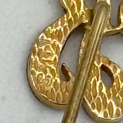 LOT 46J: Vintage 14kt & 10kt Gold Stick Pins (weight of Pins ONLY - 1.9g)