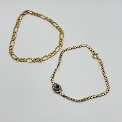 LOT 48J: Italian 14kt Gold Bracelets (7.29g)