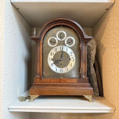 LOT 51F: Early 20th Century Chime Bracket Clock for Repair (17")
