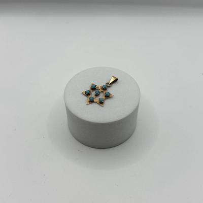 LOT 55J: 14kt Gold Star of David Pendant (1.39g)