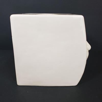 LOT 61MB: Vintage Fitz & Floyd Ceramic Sneezing Man Tissue Box Cover