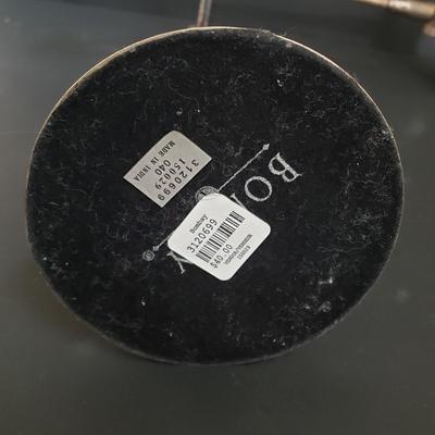 LOT 64: Black Lacquer Box, Large Wooden Gold & Black Box, Mother of Pearl Tabletop & Handheld Magnifying Glass