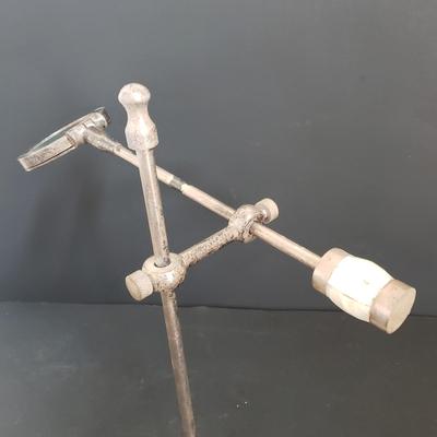 LOT 64: Black Lacquer Box, Large Wooden Gold & Black Box, Mother of Pearl Tabletop & Handheld Magnifying Glass