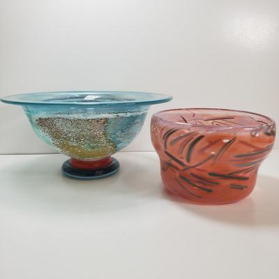 LOT 67MB: Kosta Boda & Signed Art Glass Bowls