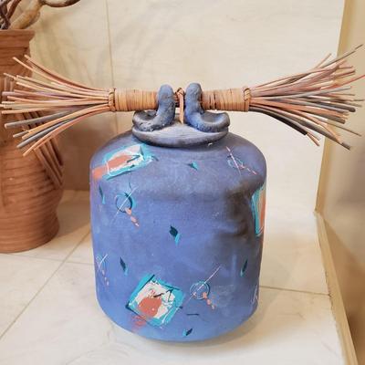 LOT 74MB: Collection of Ceramic Art Pottery Vessels-One Signed Laura Ross