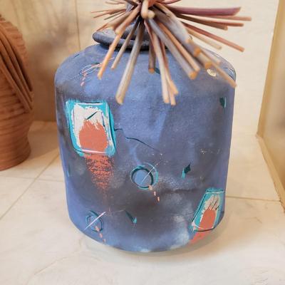 LOT 74MB: Collection of Ceramic Art Pottery Vessels-One Signed Laura Ross