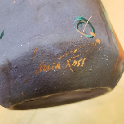 LOT 74MB: Collection of Ceramic Art Pottery Vessels-One Signed Laura Ross