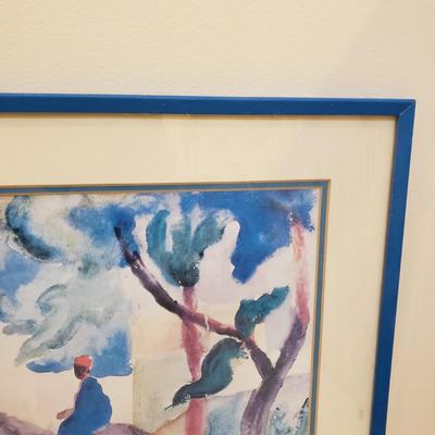 LOT 76M: Framed Art Print Donkey Rider by August Macke