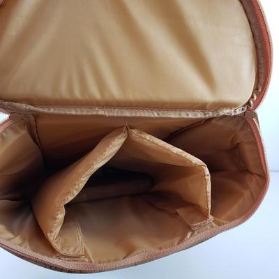 LOT 79MB: Pair of Murano Glass Wine Stoppers & World Style Map Insulated Picnic/Wine Bag(New)