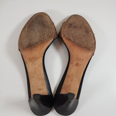 LOT 121M: Gucci Monogram Slides with Dust Bags & Box