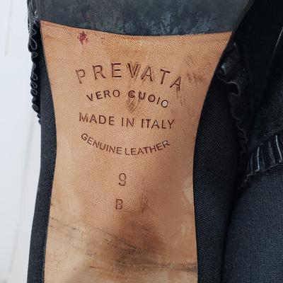 LOT 124M: Prevada Stretch Ankle Boots & Stuart Weitzman Black Suede Heels