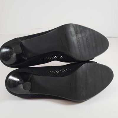 LOT 124M: Prevada Stretch Ankle Boots & Stuart Weitzman Black Suede Heels